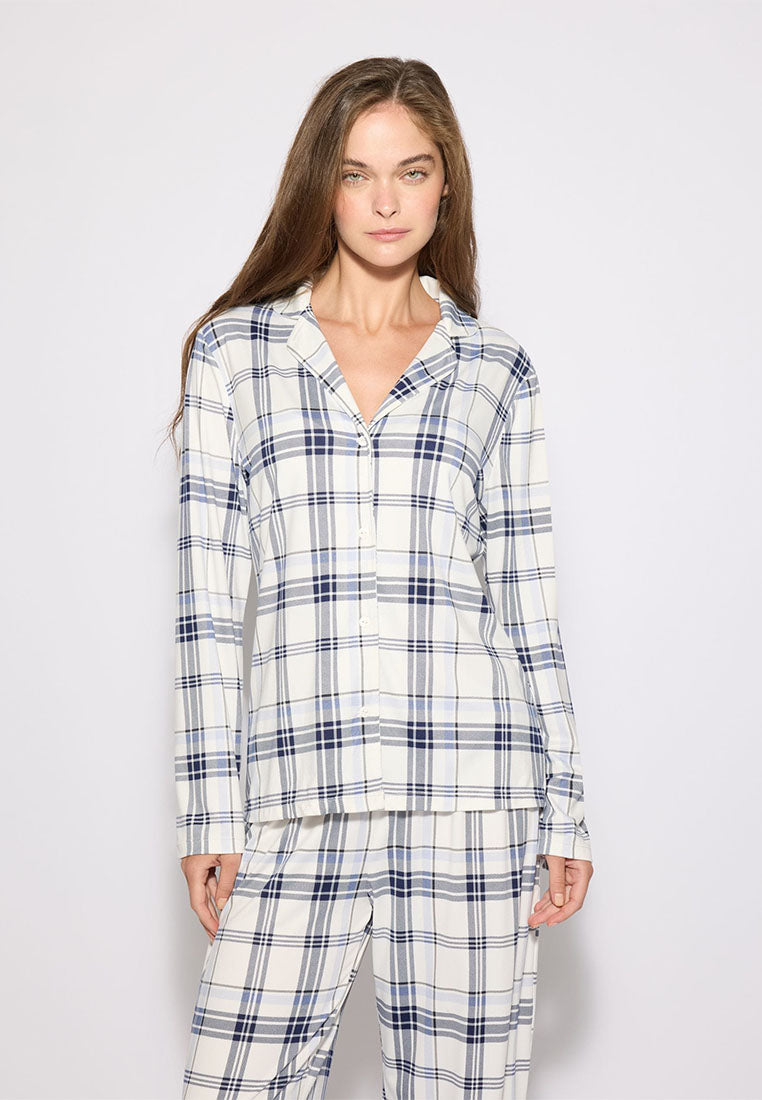 Women's Checked plaid pyjama set