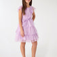 Dress with Ruffles Sleeves for Girls