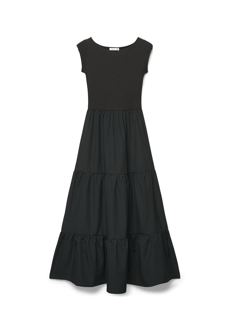 Women's Ribbed Tiered Maxi Dress
