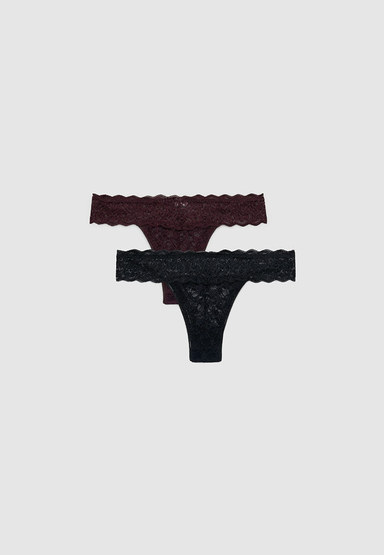 Women's Pack of 2 Floral Lace Bikini