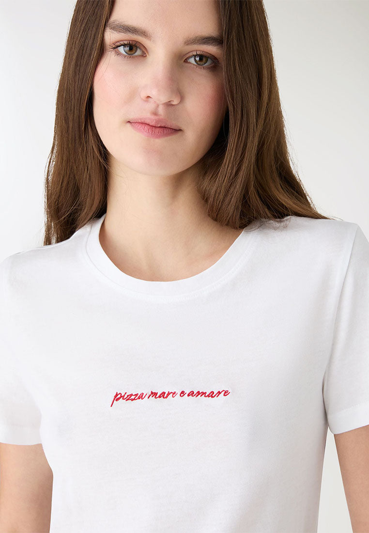 Women's Embroidered Short Sleeve T-Shirt