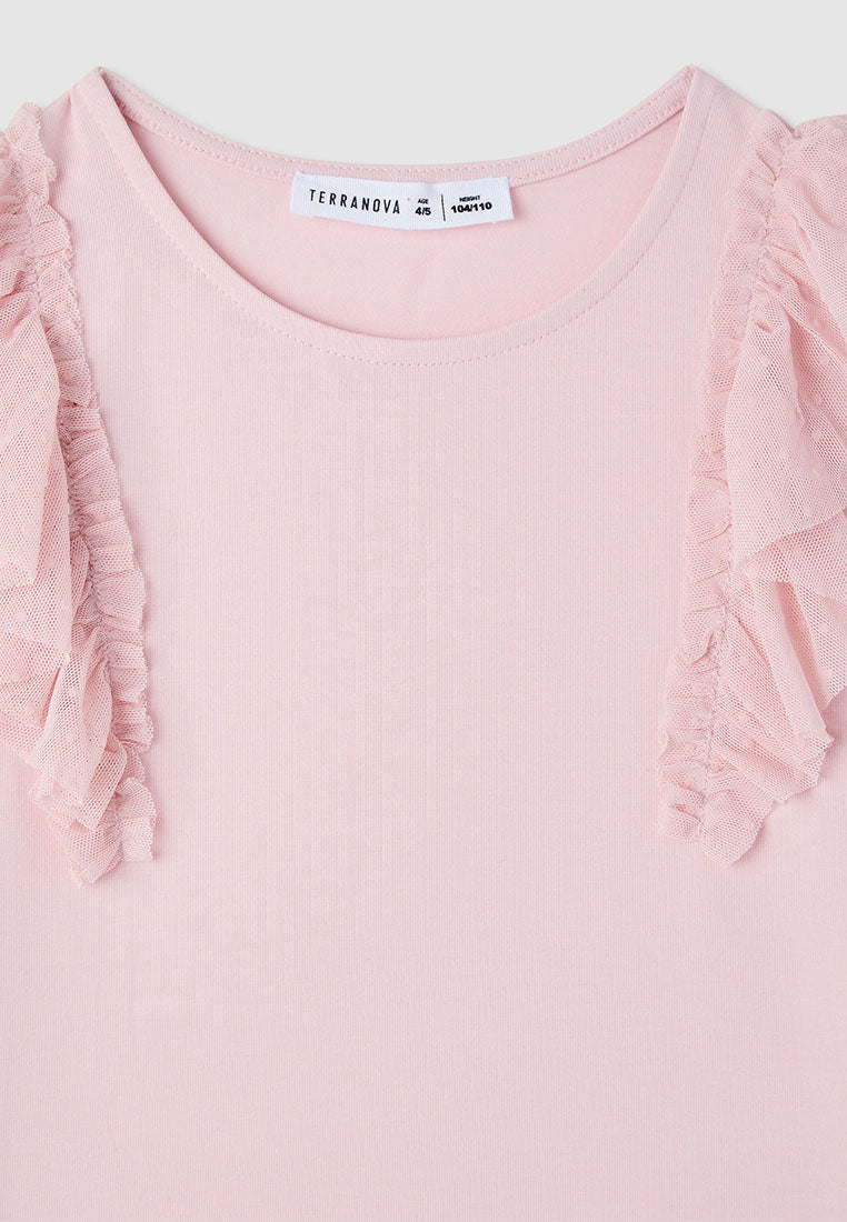 Kids Girls Short-sleeved T-shirt