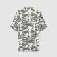 Men's Dragon Print Bowling Shirt