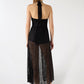 Women's Lace Halter Maxi Dress