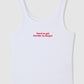 Women's Tank Top with Front lettering