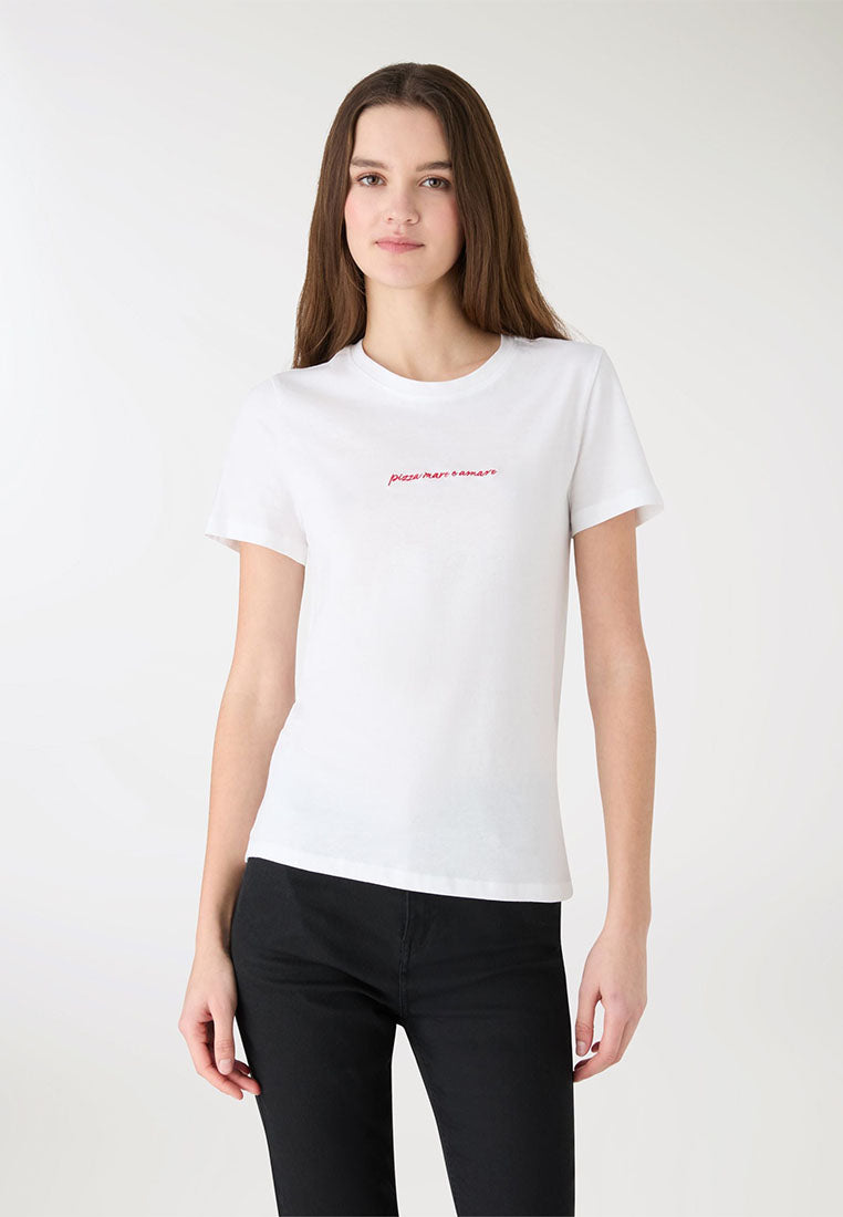 Women's Embroidered Short Sleeve T-Shirt