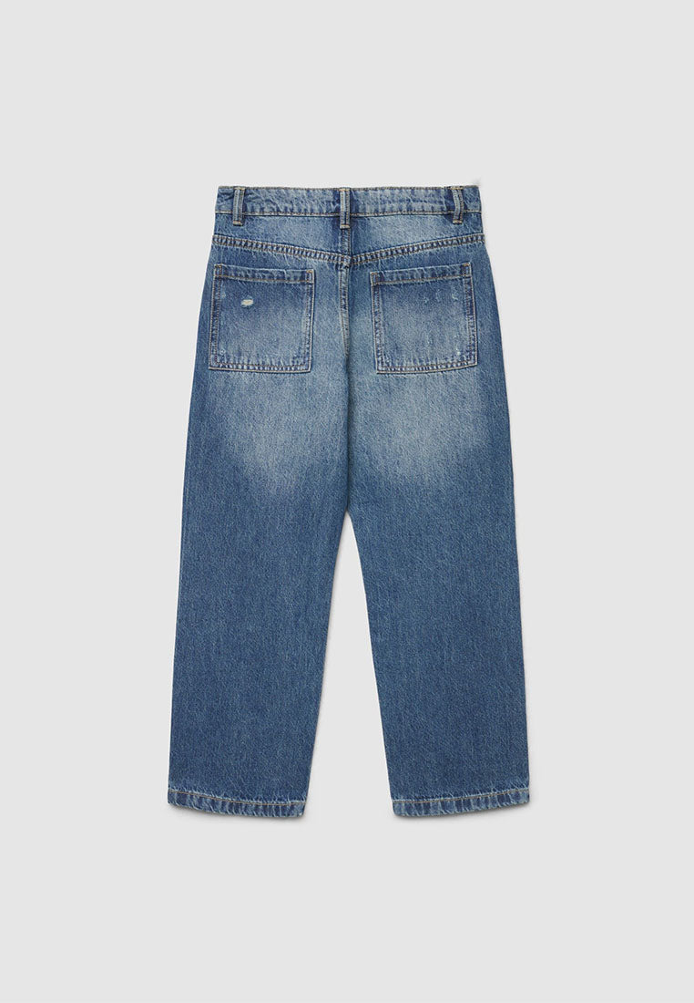 Relaxed Ripped Jeans for Boys