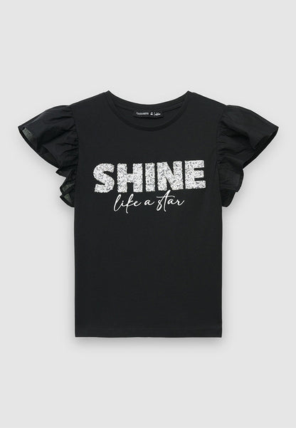 Kids Girls Short-sleeved T-shirt