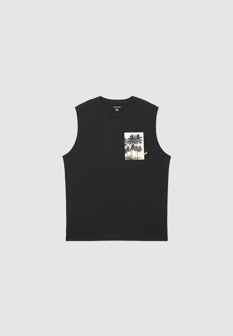 Men's Palm tree print Sleeveless Top
