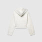 Women's Cropped cardigan with hood and zip