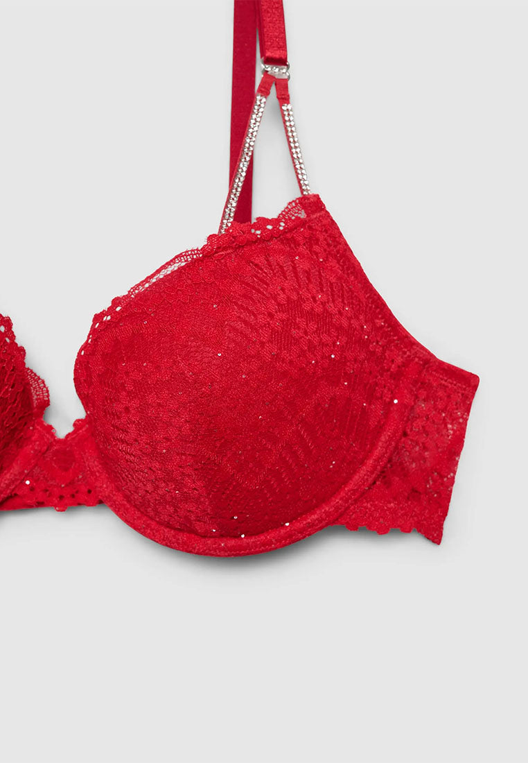 Women's Padded lace bra