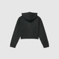 Women's Cropped cardigan with hood and zip