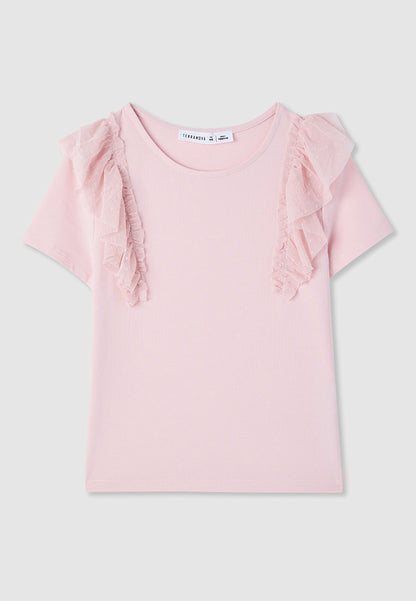 Kids Girls Short-sleeved T-shirt