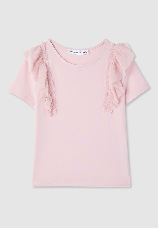 Kids Girls Short-sleeved T-shirt