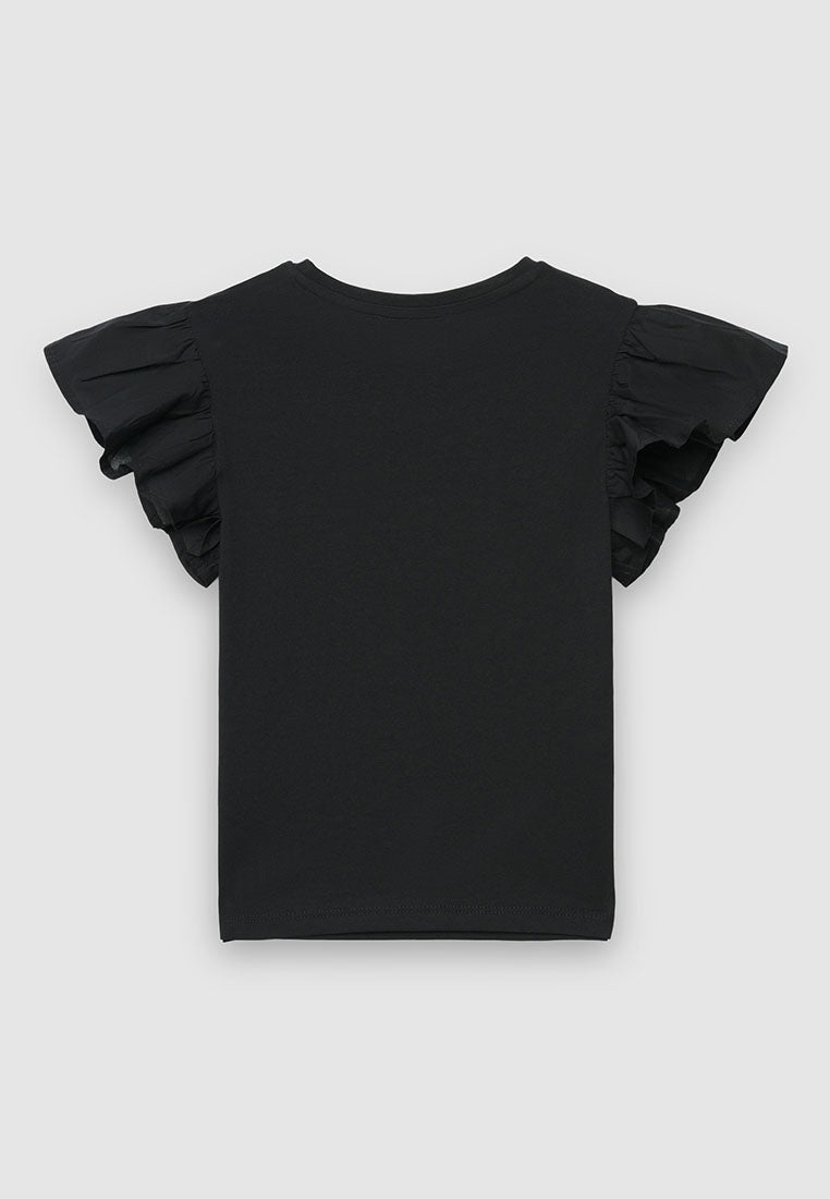 Kids Girls Short-sleeved T-shirt