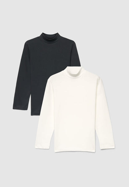 Pack of 2 long-sleeve plain T-shirts for Boys