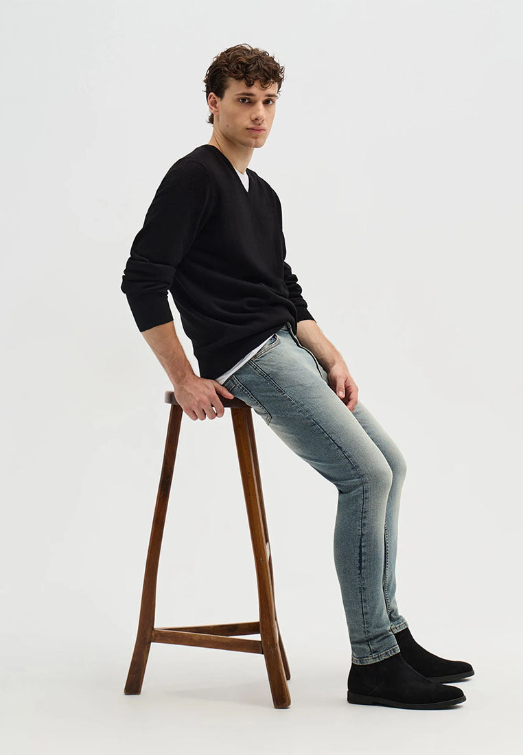 Men's Five-Pocket Skinny Jeans