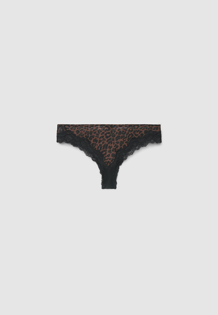 Women's Trendy Leopard Pattern Bikini Bottoms