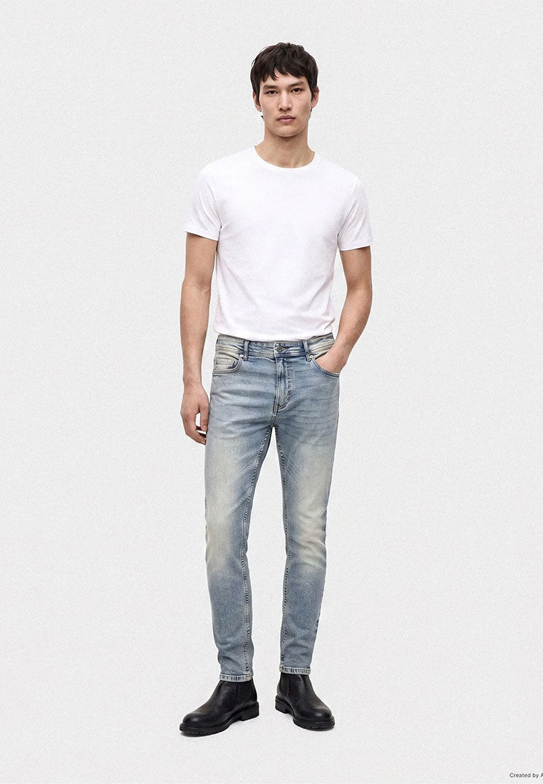 Men's Five-Pocket Skinny Jeans