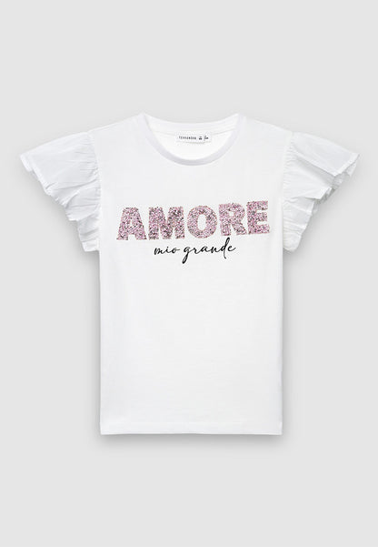 Kids Girls Short-sleeved T-shirt