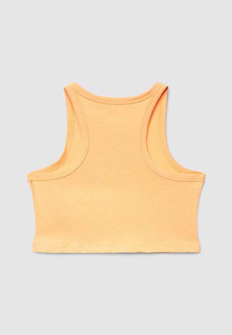 Sleveless Plain Tank Top For Girls