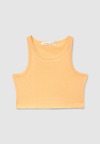 Sleveless Plain Tank Top For Girls