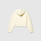 Women's Cropped cardigan with hood and zip