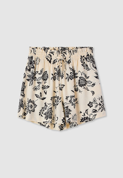 Women's Tropical Flower Print Shorts