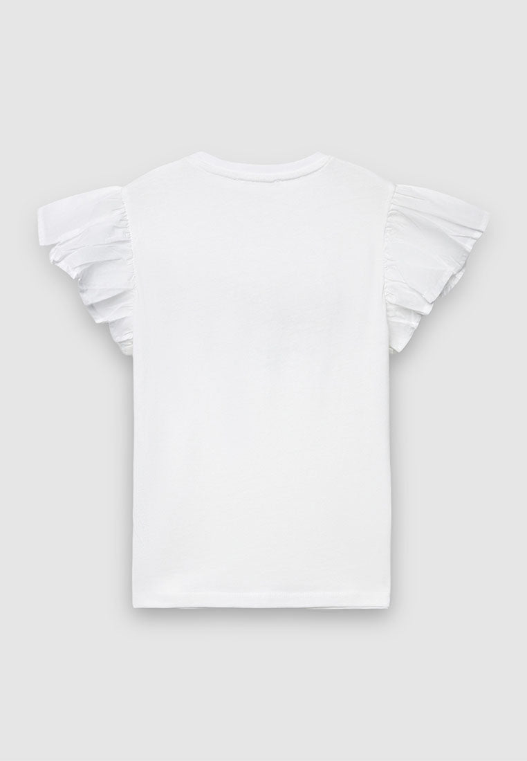 Kids Girls Short-sleeved T-shirt