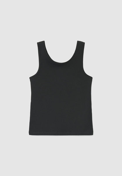 Wide-strap solid-colour Top for Girls