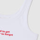 Women's Tank Top with Front lettering