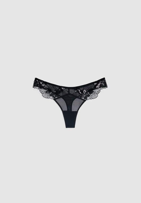 Women's Sequin Embroidered Bikini Bottom
