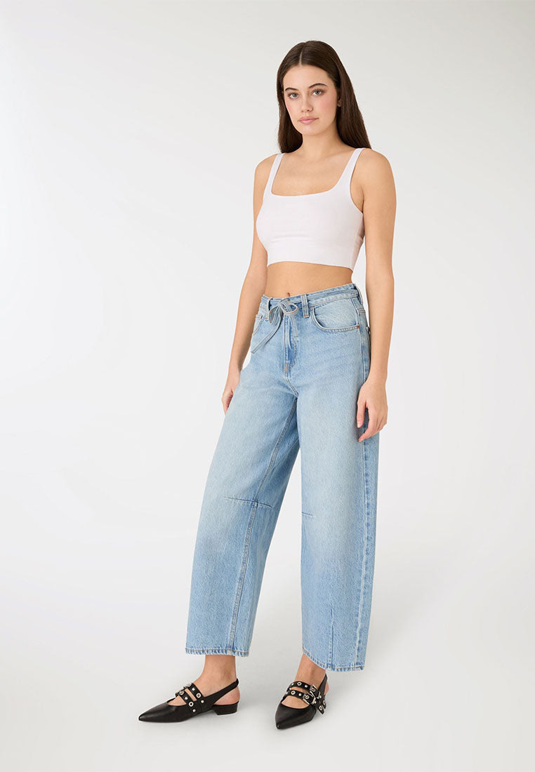 Women's Barrel jeans with drawstring