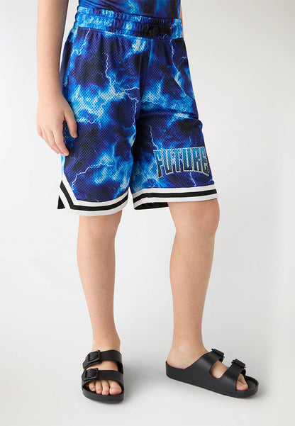 Short Gym Trousers with Print for Boys