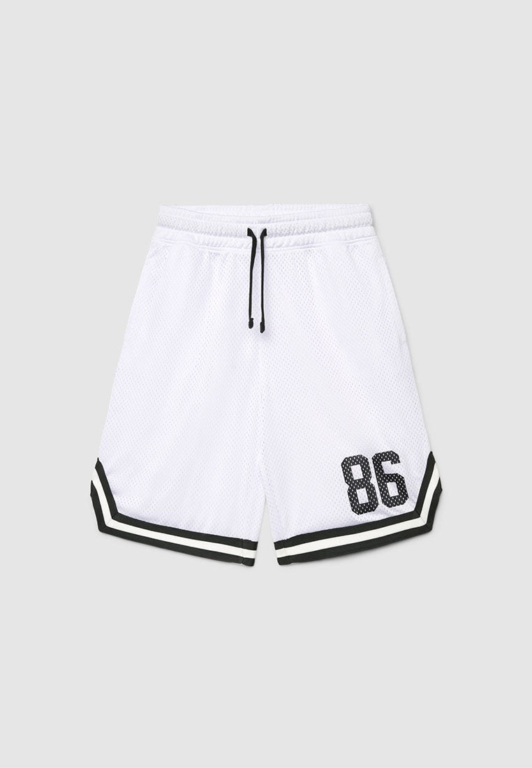 Mesh Tracksuit Short with Print for Boys