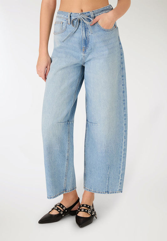 Women's Barrel jeans with drawstring