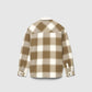 Men's Padded checked shirt jacket