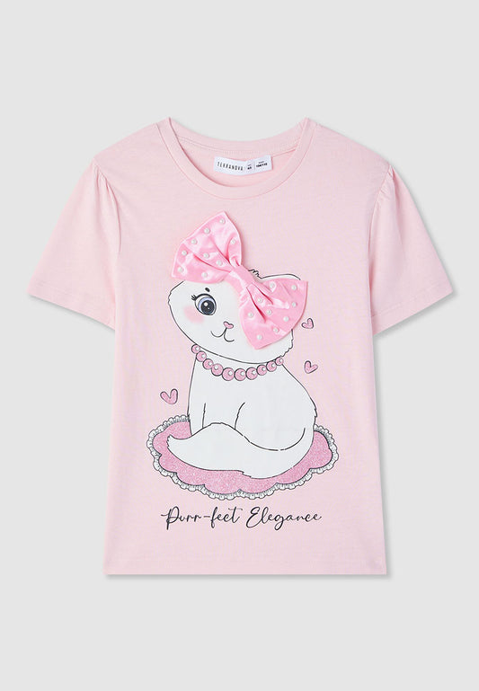 Kids Girls Short-sleeved T-shirt