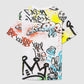 All-over Graffiti Print T-shirt