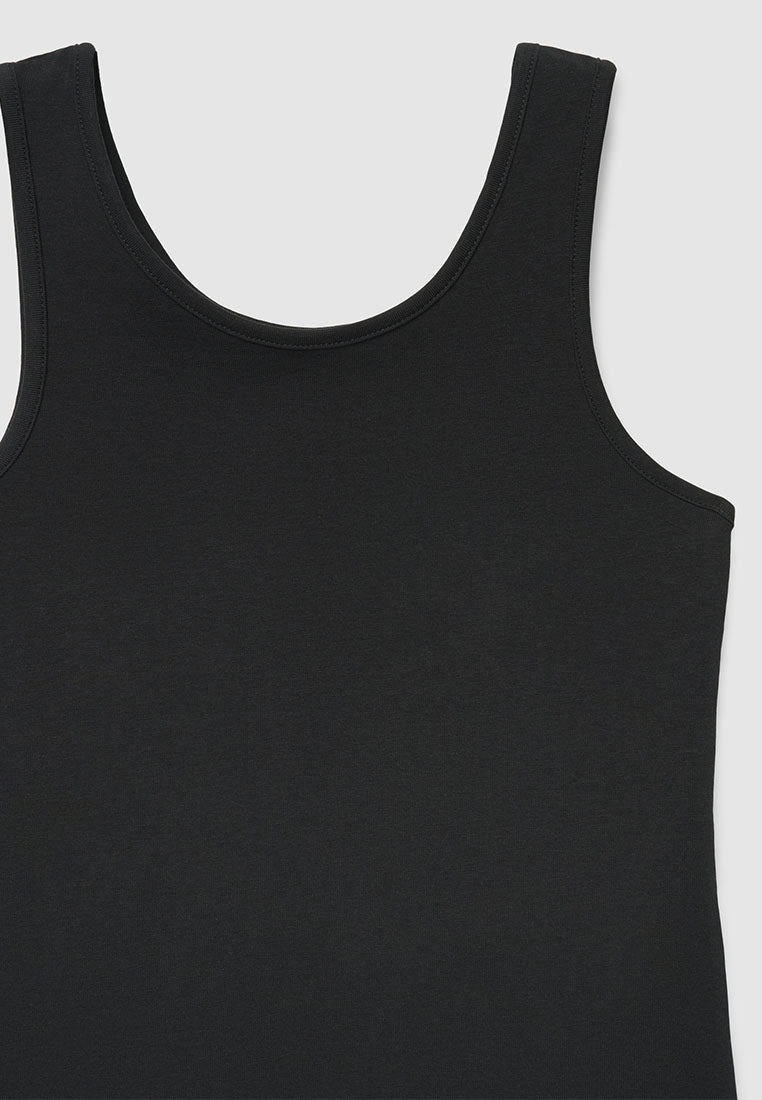 Wide-strap solid-colour Top for Girls