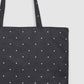 Women's Polka dot shopper bag with double handles