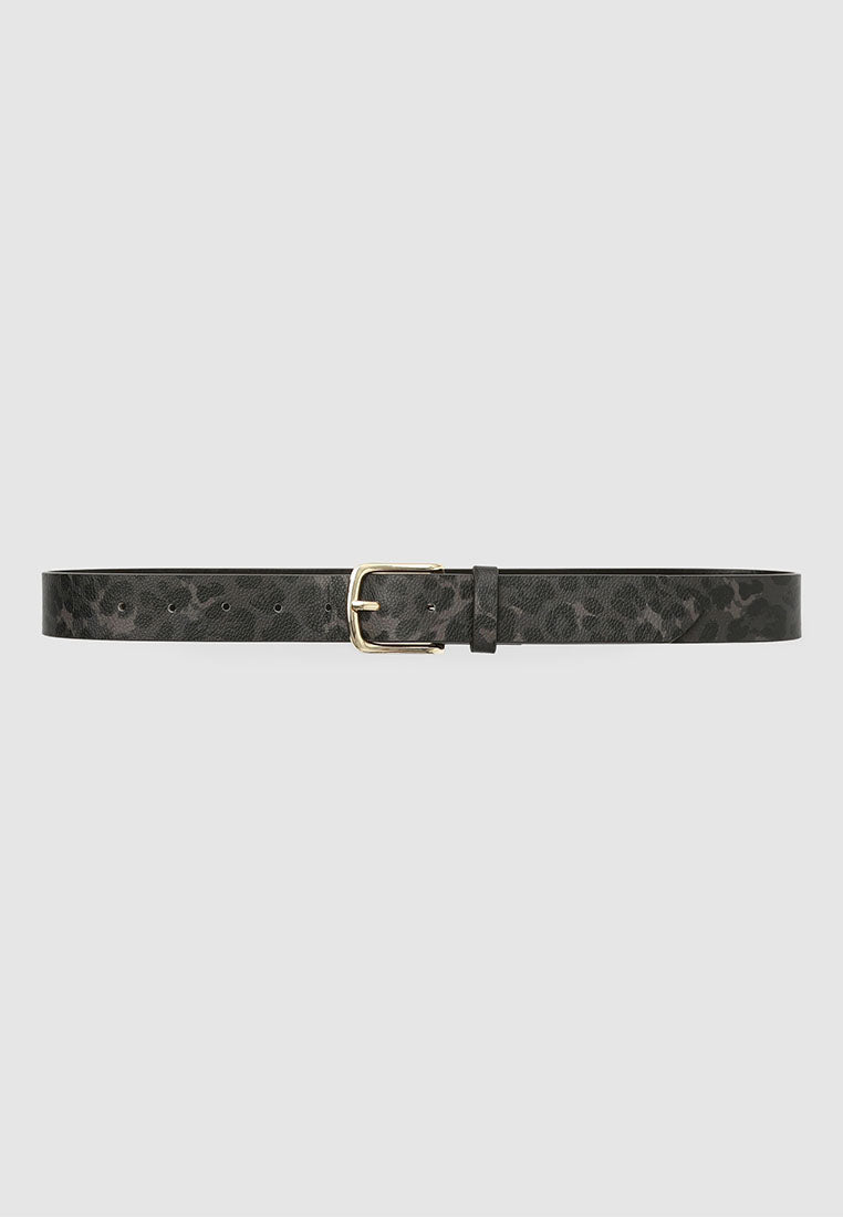 Women's Animal print belt with buckle