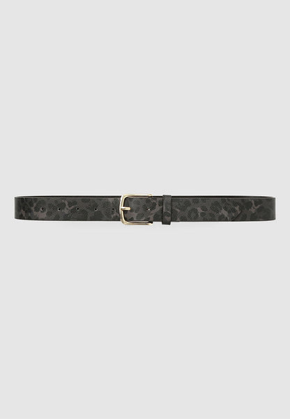 Women's Animal print belt with buckle