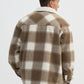 Men's Padded checked shirt jacket