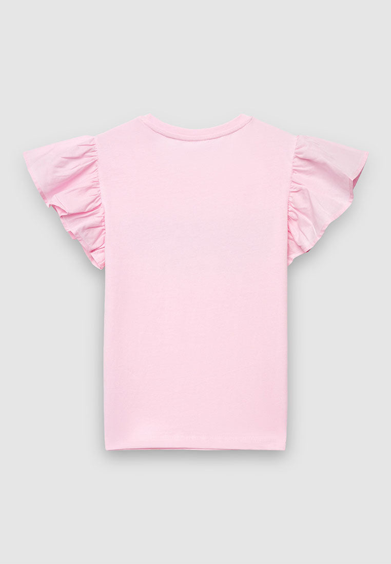 Kids Girls Short-sleeved T-shirt