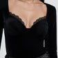 Women's Body T-shirt with cups and lace details