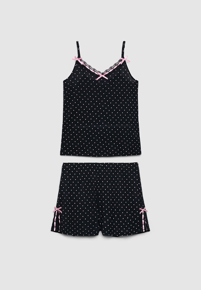 Women's Polka dots Pajama Set