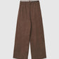 Women's Wide-leg corduroy trousers with belt