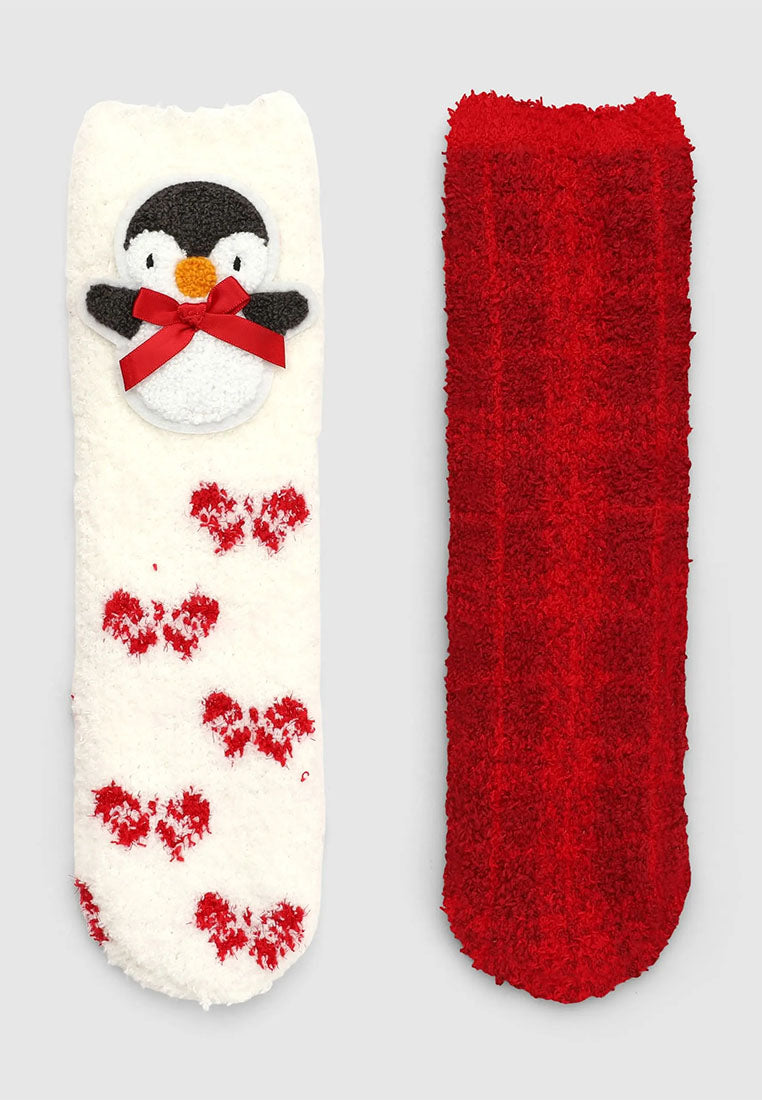 Women's Pack of 2 non-slip Socks