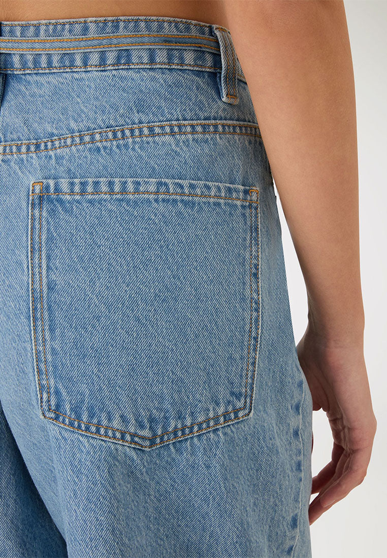 Women's Barrel jeans with drawstring